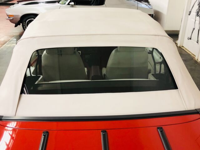 1986 Red Ford Mustang Convertible