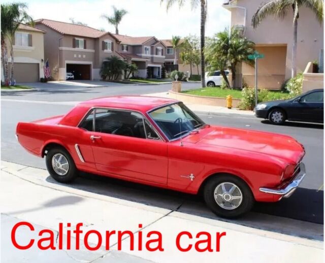 1965 Red Ford Mustang Coupe