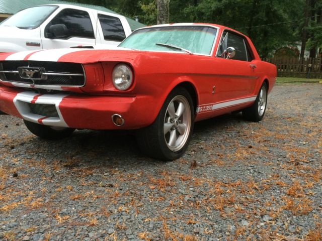 1965 Red Ford Mustang coupe
