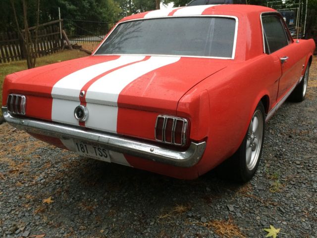 1965 Red Ford Mustang coupe