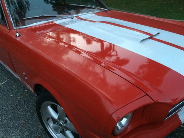 1965 Red Ford Mustang coupe