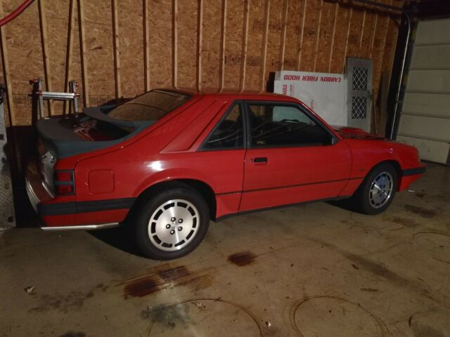 1986 Blue Ford Mustang Hatchback