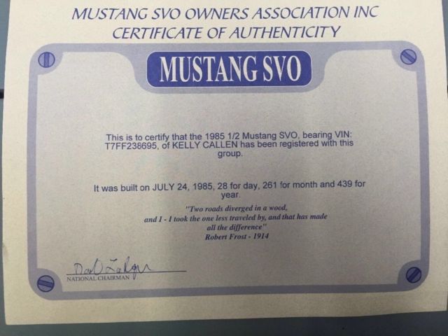 1985 Red Ford Mustang Hatchback