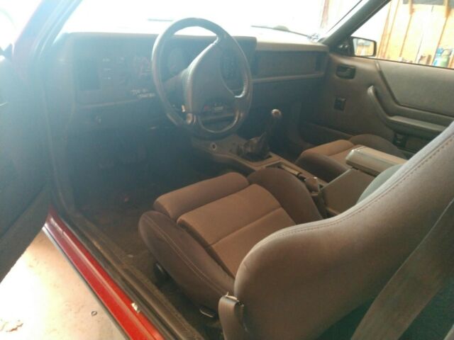 1986 Blue Ford Mustang Hatchback