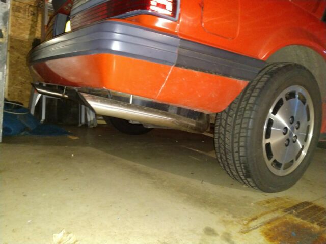 1986 Blue Ford Mustang Hatchback