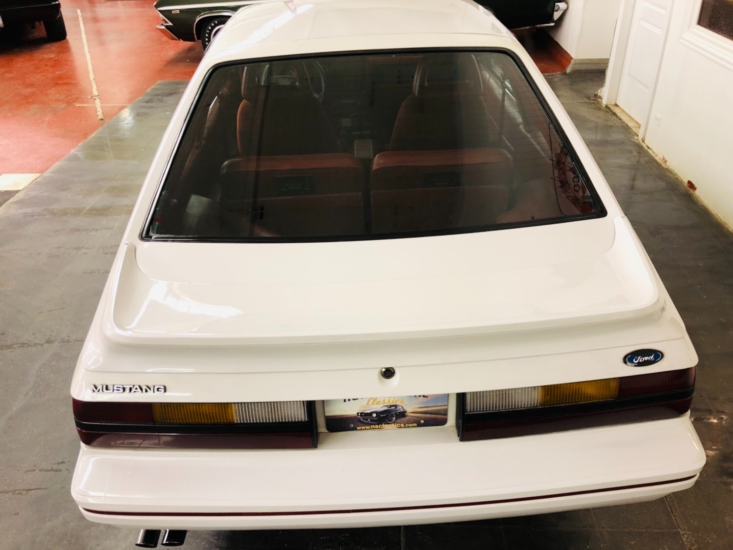 1984 White Ford Mustang Hatchback