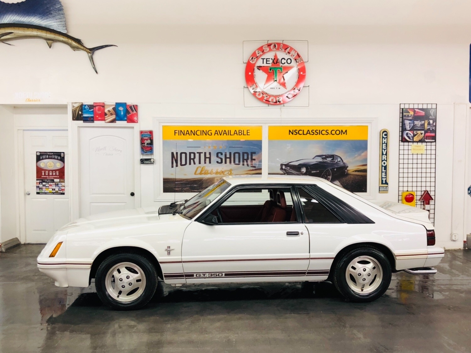 1984 White Ford Mustang Hatchback