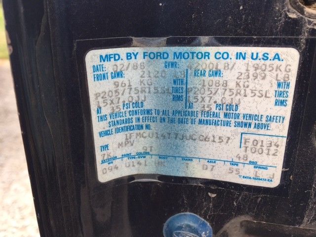 1988 Blue Ford Bronco II