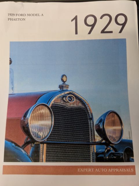 1929 Red Ford Model A