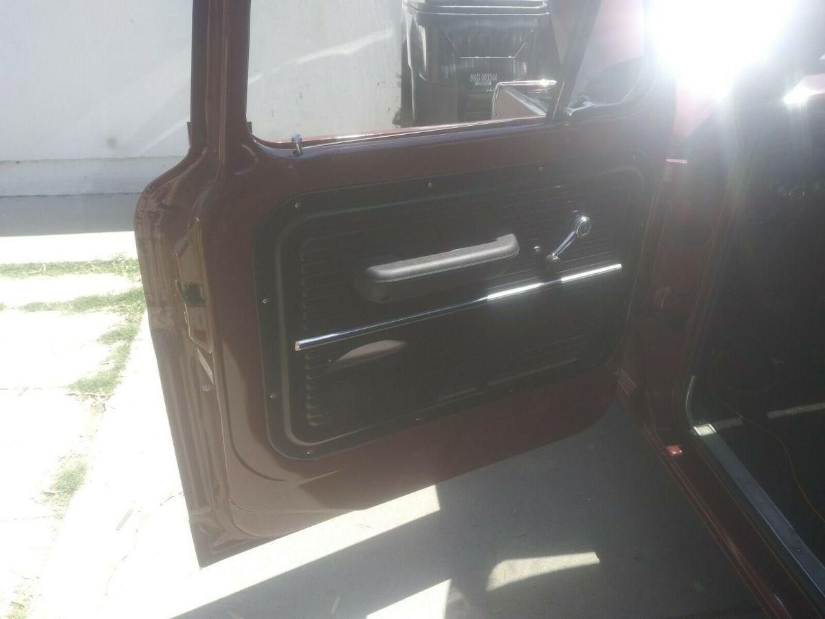 1969 Burgundy Ford F-100 Standard Cab Pickup