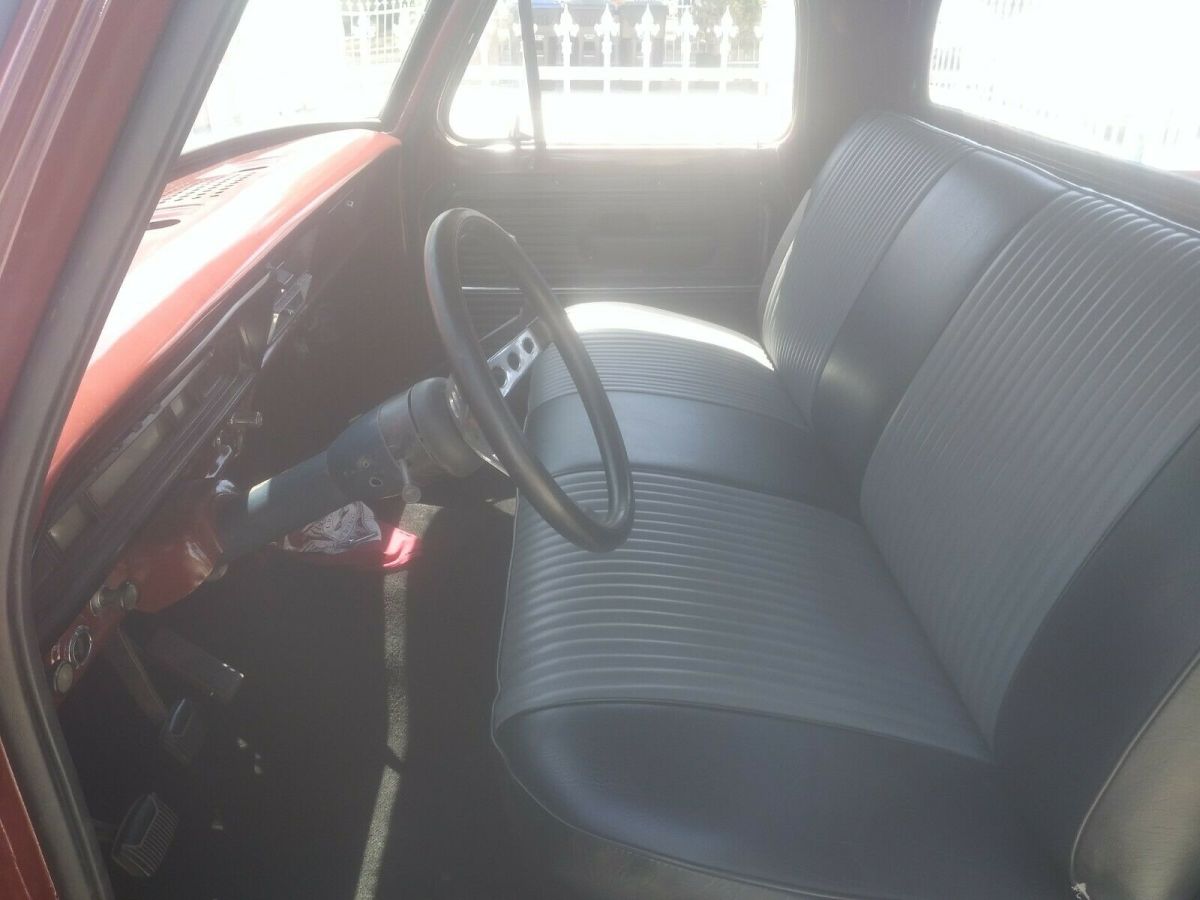 1969 Burgundy Ford F-100 Standard Cab Pickup