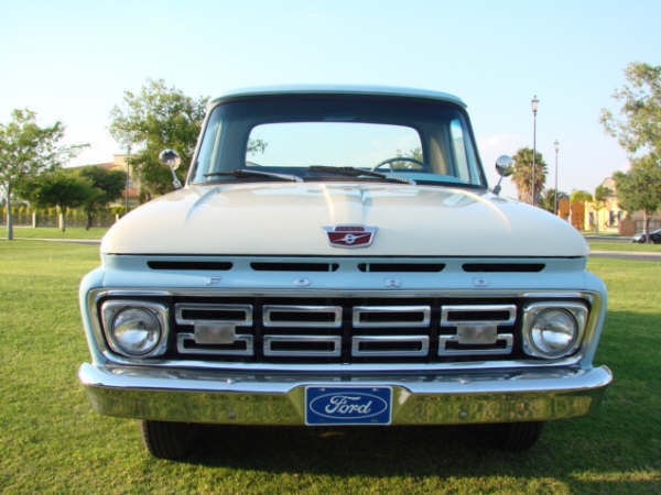1964 WHITE AND BLUE Ford F-100 Pickup Truck