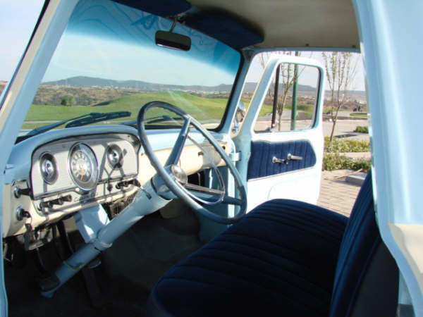 1964 WHITE AND BLUE Ford F-100 Pickup Truck