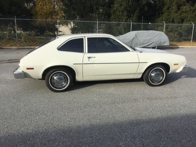 1977 White Ford Pinto Hatchback