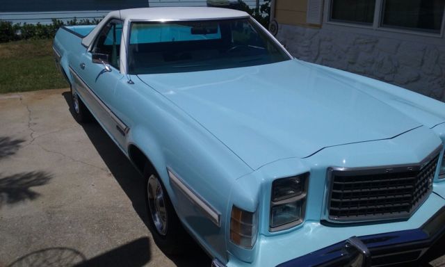 1973 Blue Ford Ranchero Standard Cab Pickup
