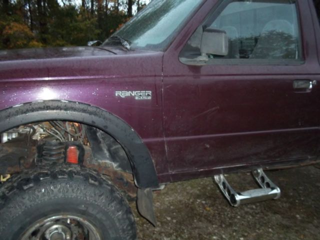 1993 Burgundy Ford Ranger Standard Cab Pickup