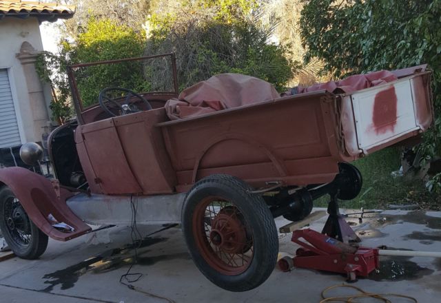 1928 Primer Ford Model A Roadster Pickup