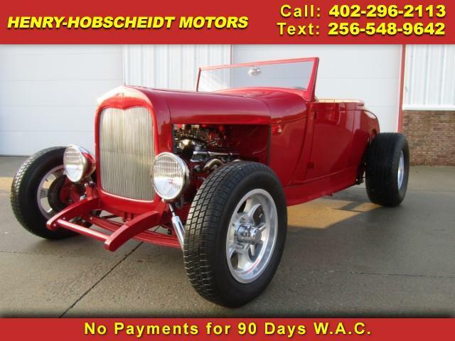 1929 Red Ford Roadster --