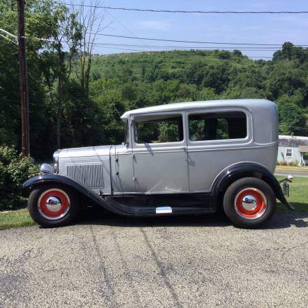 1931 Silver Ford Model A Sedan