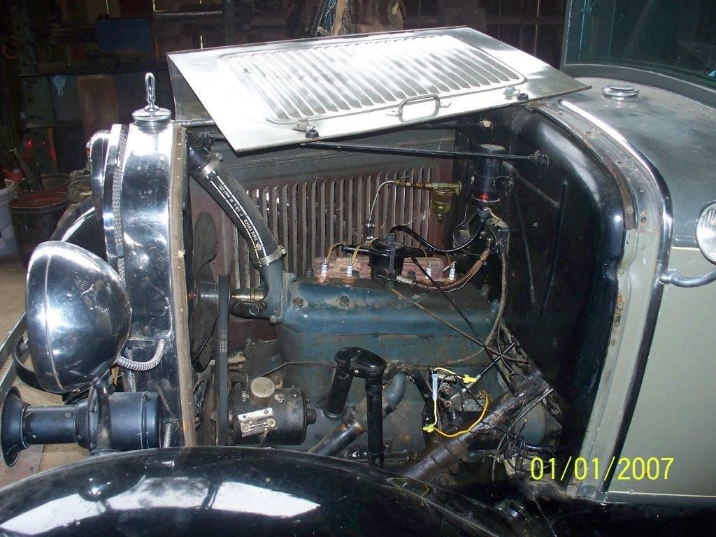 1930 Light and Dark olive green Ford Model A 4 door