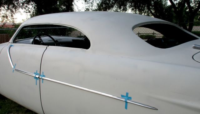 1950 White Ford 2dr Sedan