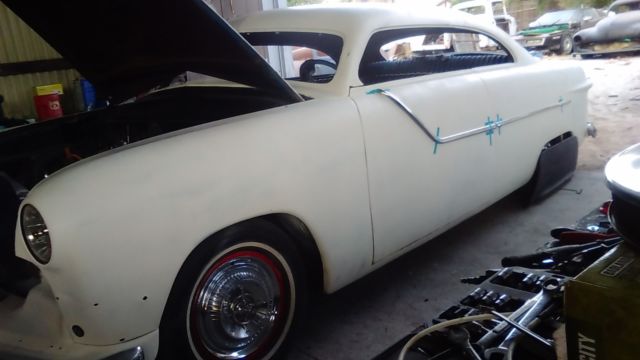 1950 White Ford 2dr Sedan