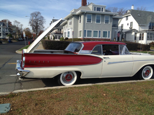 1957 White and Red Two-Tone Ford Fairlane Convertible