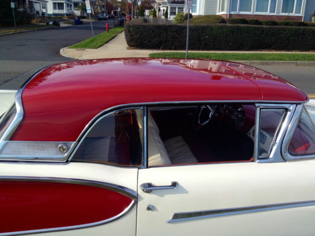 1957 White and Red Two-Tone Ford Fairlane Convertible