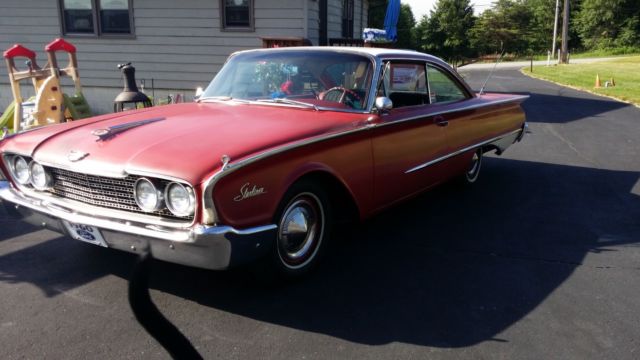 1960 Red Ford Galaxie Coupe