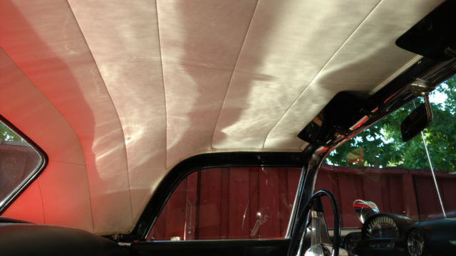 1955 Red Ford Thunderbird Convertible