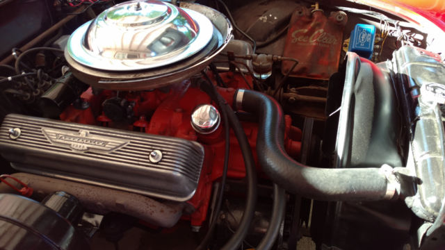 1955 Red Ford Thunderbird Convertible