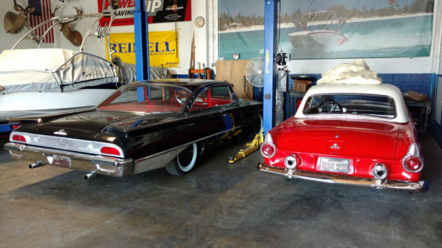 1955 Red Ford Thunderbird Convertible