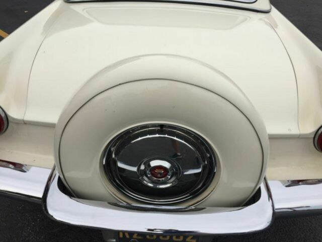 1956 White Ford Thunderbird Convertible