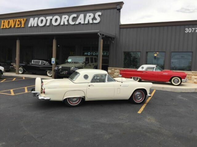 1956 White Ford Thunderbird Convertible