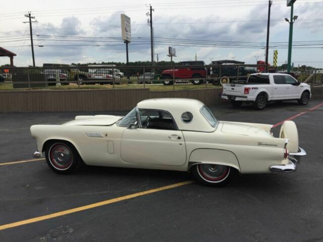 1956 White Ford Thunderbird Convertible