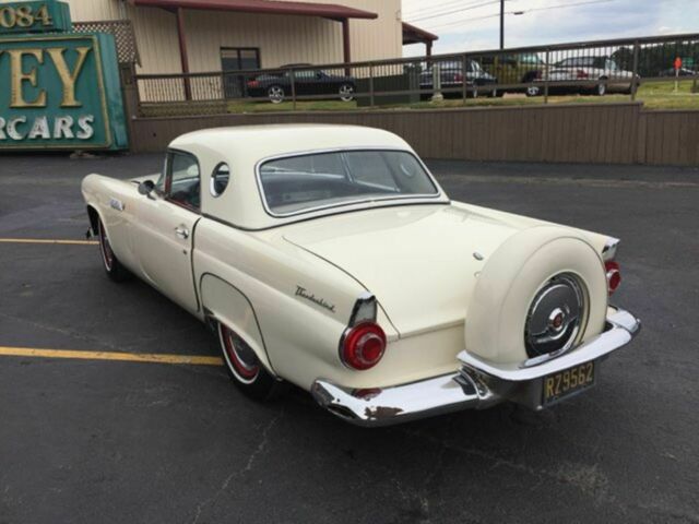 1956 White Ford Thunderbird Convertible
