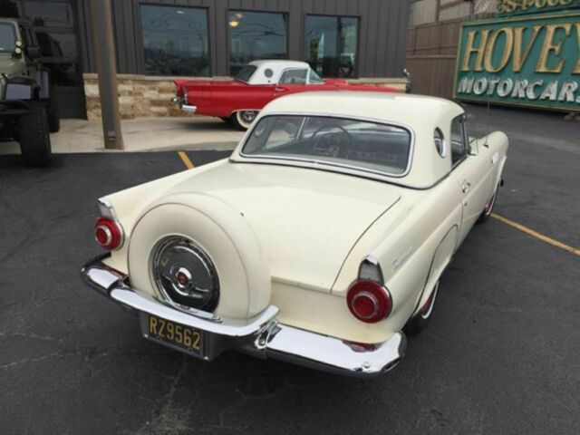 1956 White Ford Thunderbird Convertible