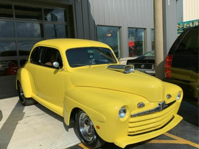 1946 Yellow Ford Supercharged Coupe Coupe
