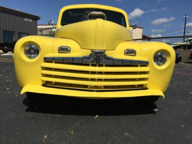 1946 Yellow Ford Supercharged Coupe Coupe