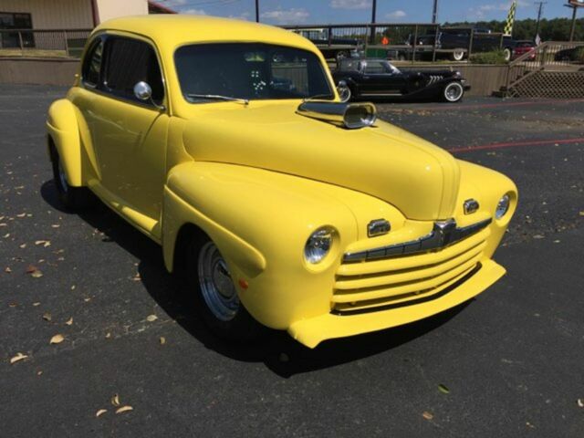 1946 Yellow Ford Supercharged Coupe Coupe
