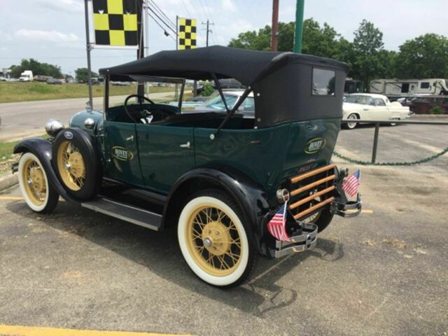 1928 Green Ford Model A Convertible