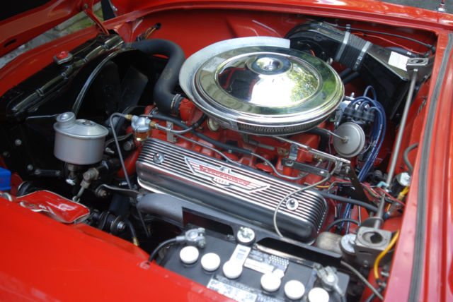 1955 red Ford Thunderbird Convertible