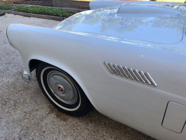 1956 White Ford Thunderbird Coupe