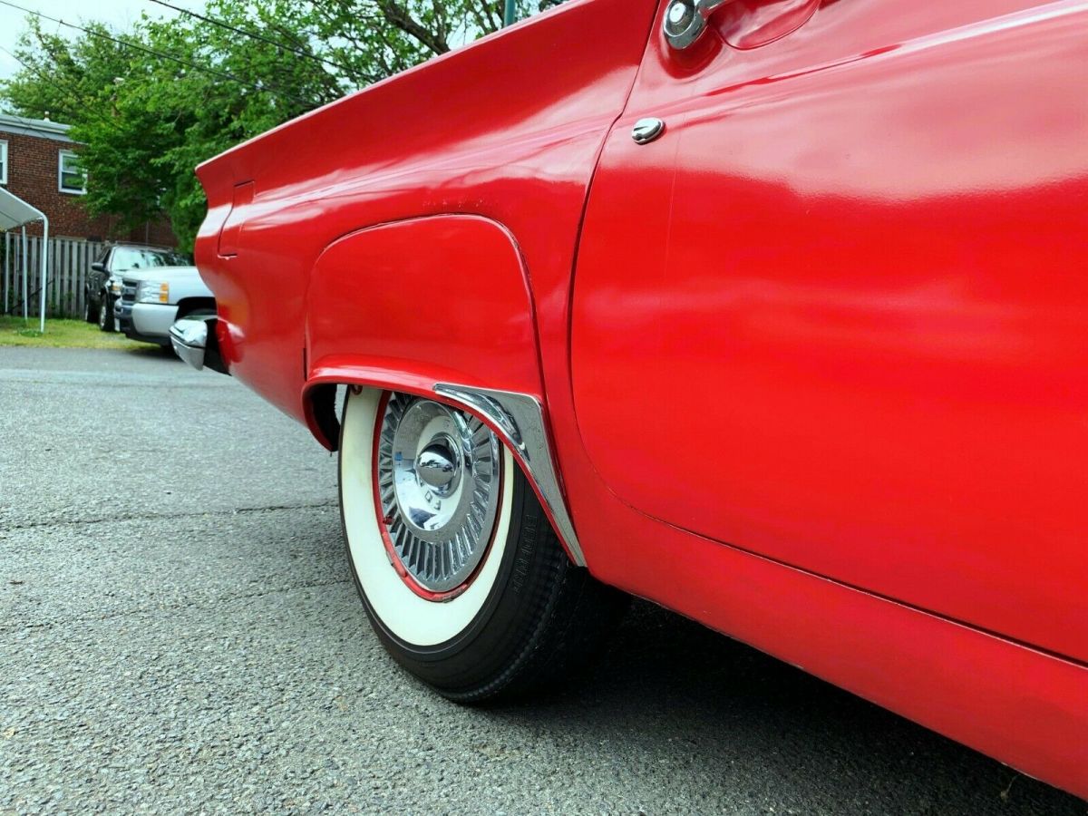1957 Red Ford Thunderbird Convertible