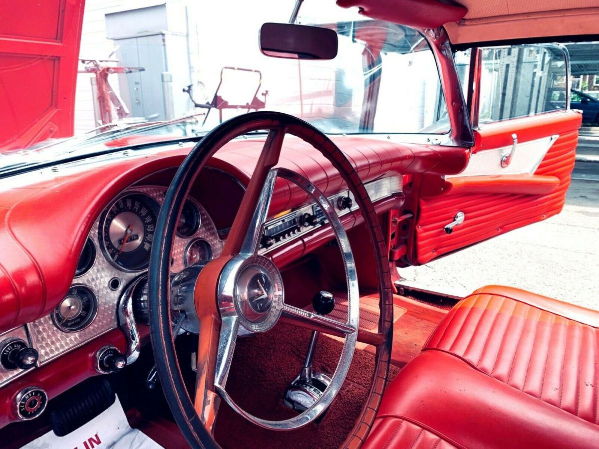 1957 Red Ford Thunderbird Convertible
