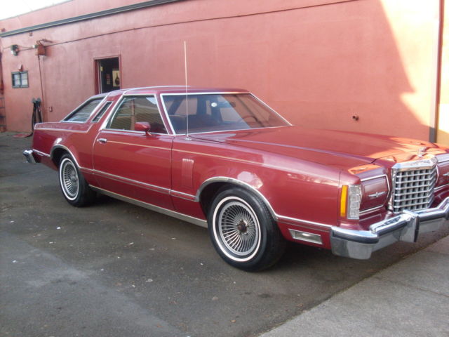 1978 Burgundy Ford Thunderbird Coupe