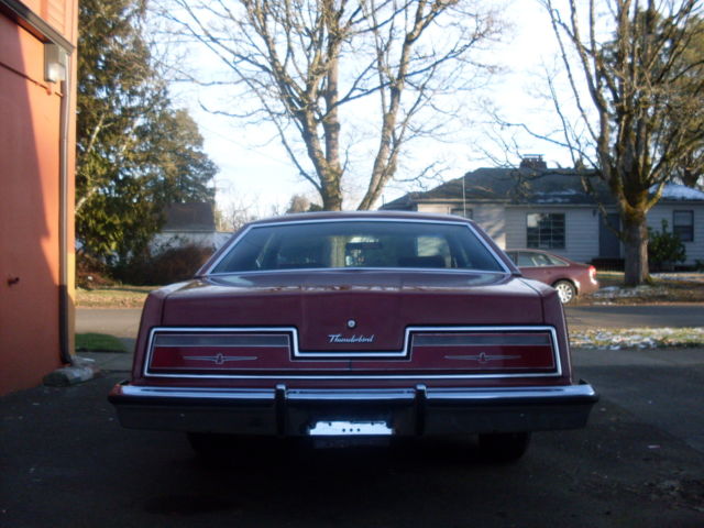 1978 Burgundy Ford Thunderbird Coupe