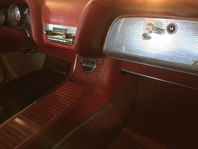 1958 White Ford Thunderbird 2 door