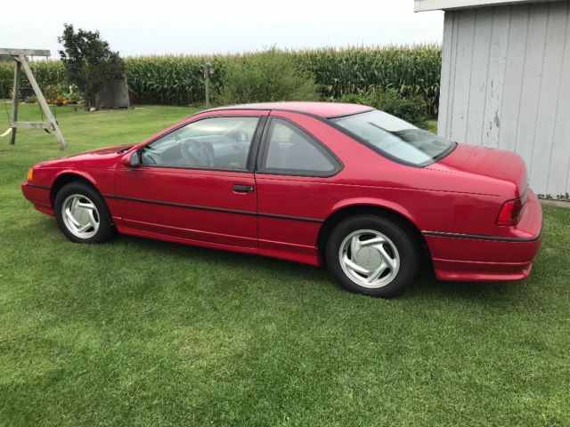 1993 Red Ford Thunderbird