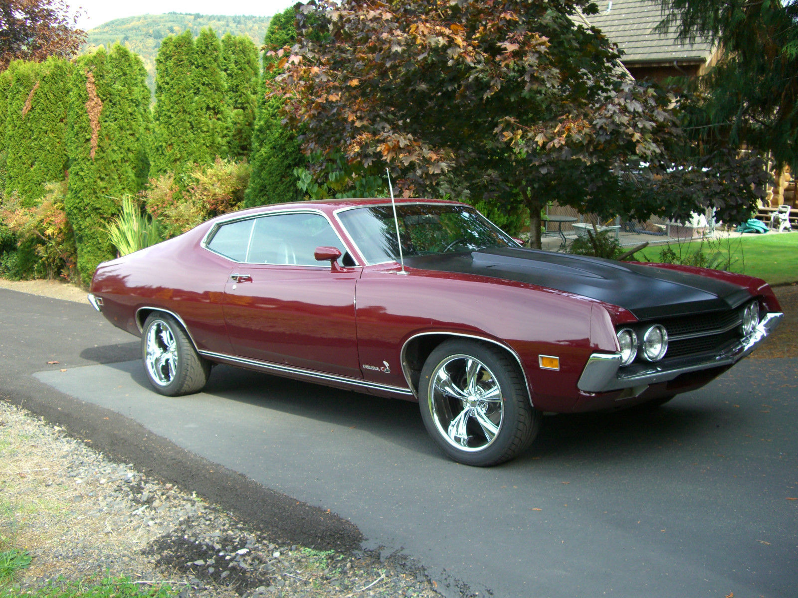 1970 Maroon Ford Torino